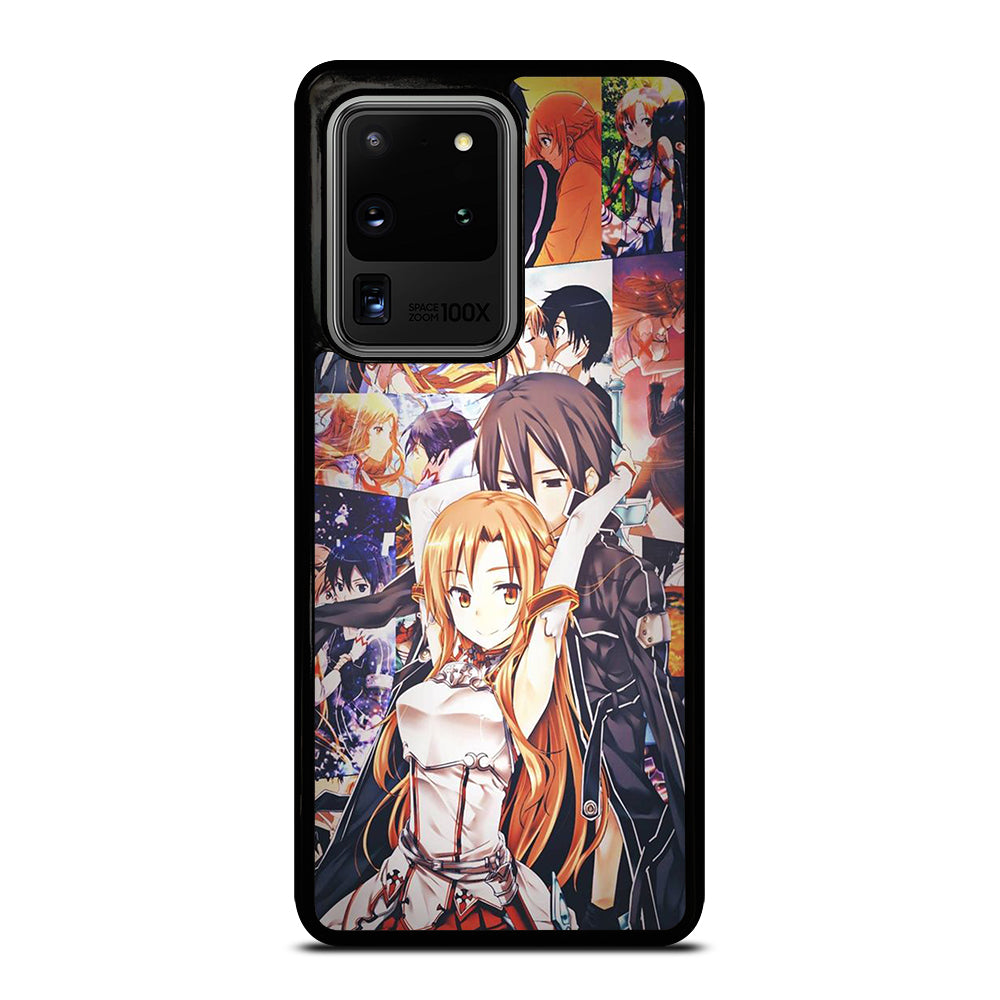 SWORD ART ONLINE KIRITO AND ASUNA COLLAGE Samsung Galaxy S20 Ultra Case Cover