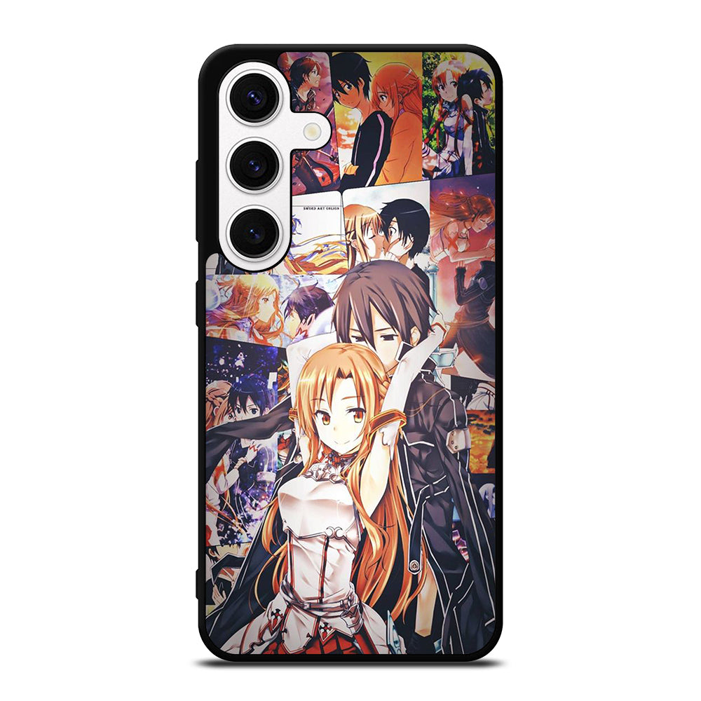 SWORD ART ONLINE KIRITO AND ASUNA COLLAGE Samsung Galaxy S24 Case Cover