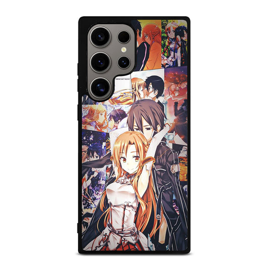 SWORD ART ONLINE KIRITO AND ASUNA COLLAGE Samsung Galaxy S24 Ultra Case Cover