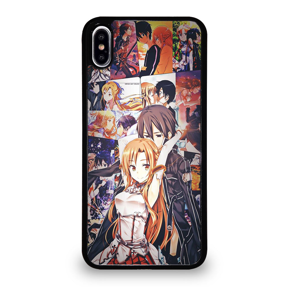 SWORD ART ONLINE KIRITO AND ASUNA COLLAGE iPhone XS Max Case Cover