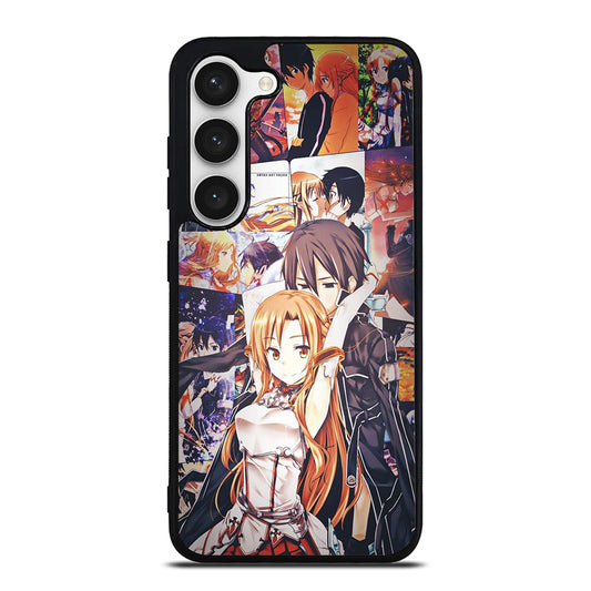 SWORD ART ONLINE KIRITO AND ASUNA COLLAGE Samsung Galaxy S23 Case Cover