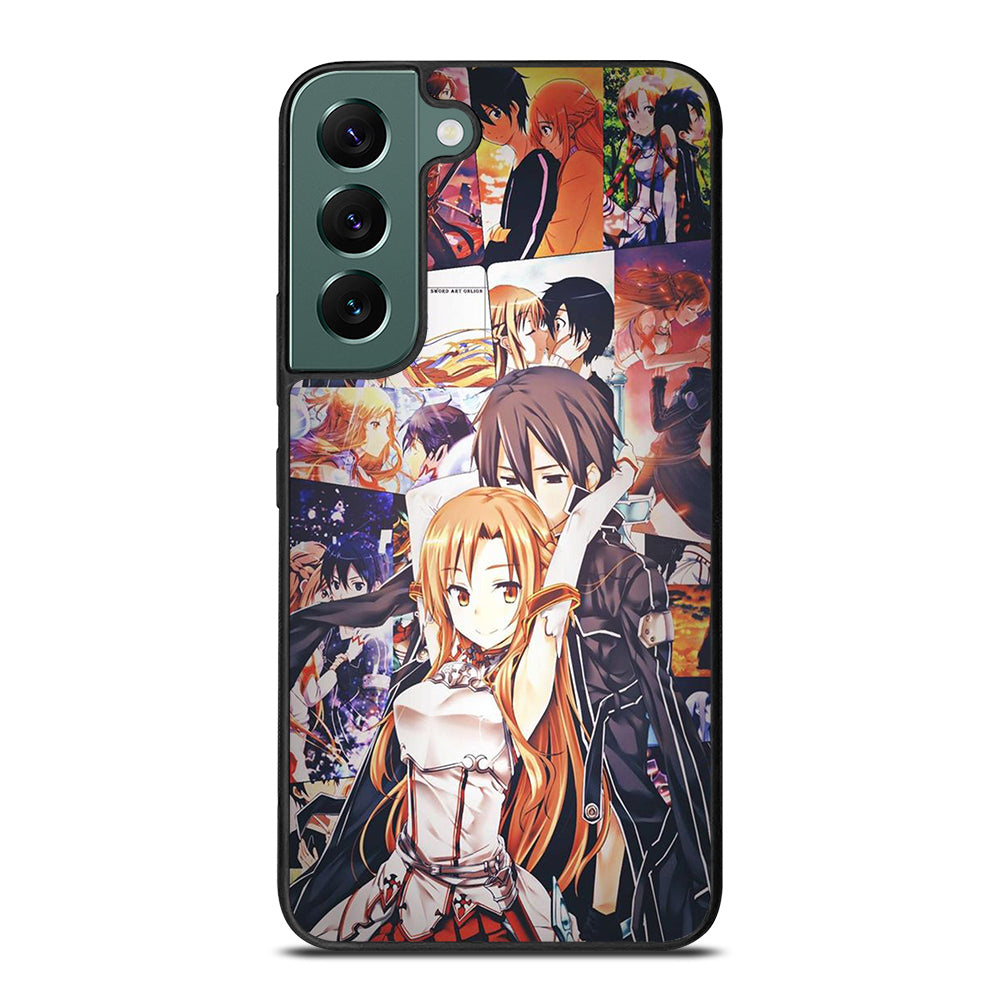 SWORD ART ONLINE KIRITO AND ASUNA COLLAGE Samsung Galaxy S22 Case Cover