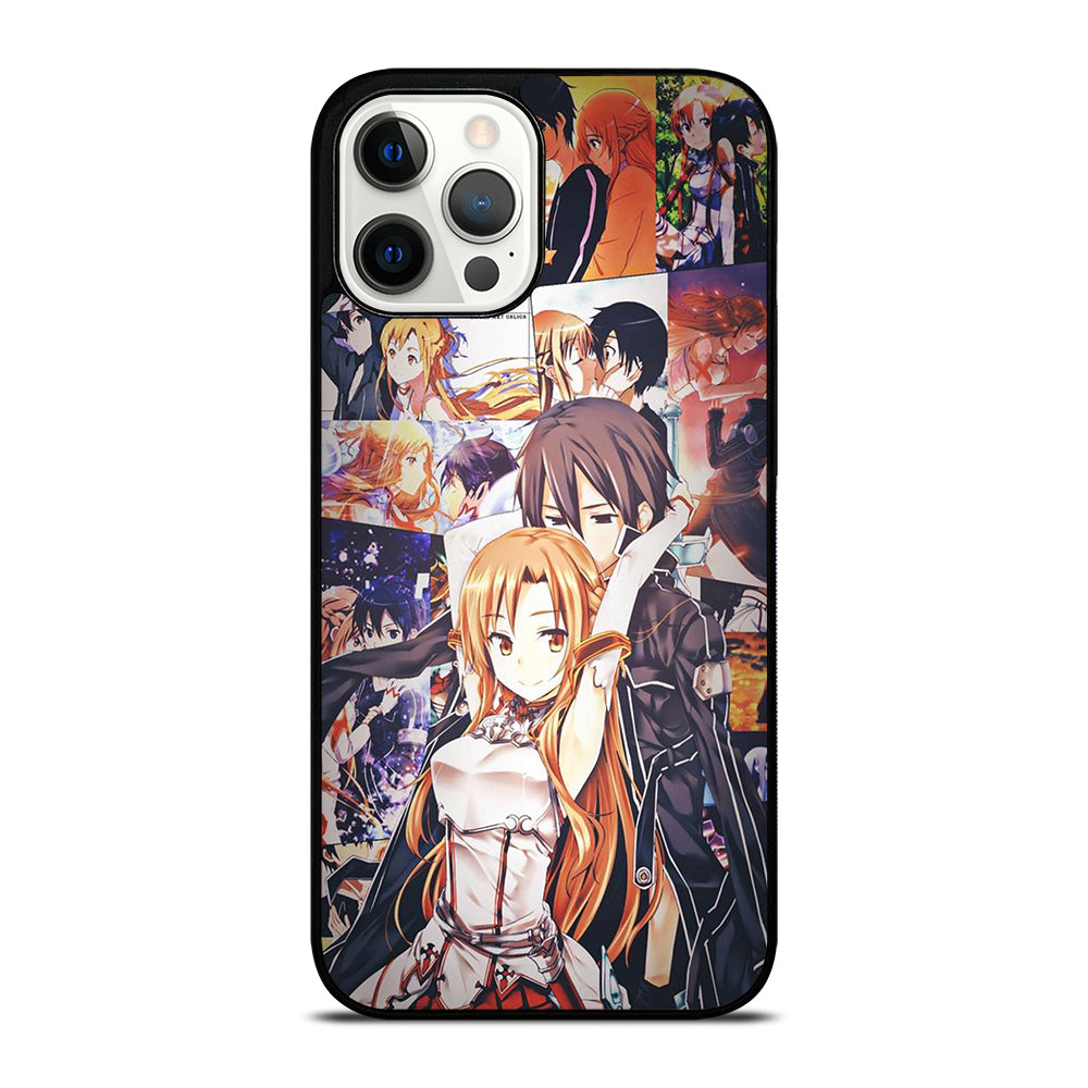 SWORD ART ONLINE KIRITO AND ASUNA COLLAGE iPhone 12 Pro Max Case Cover