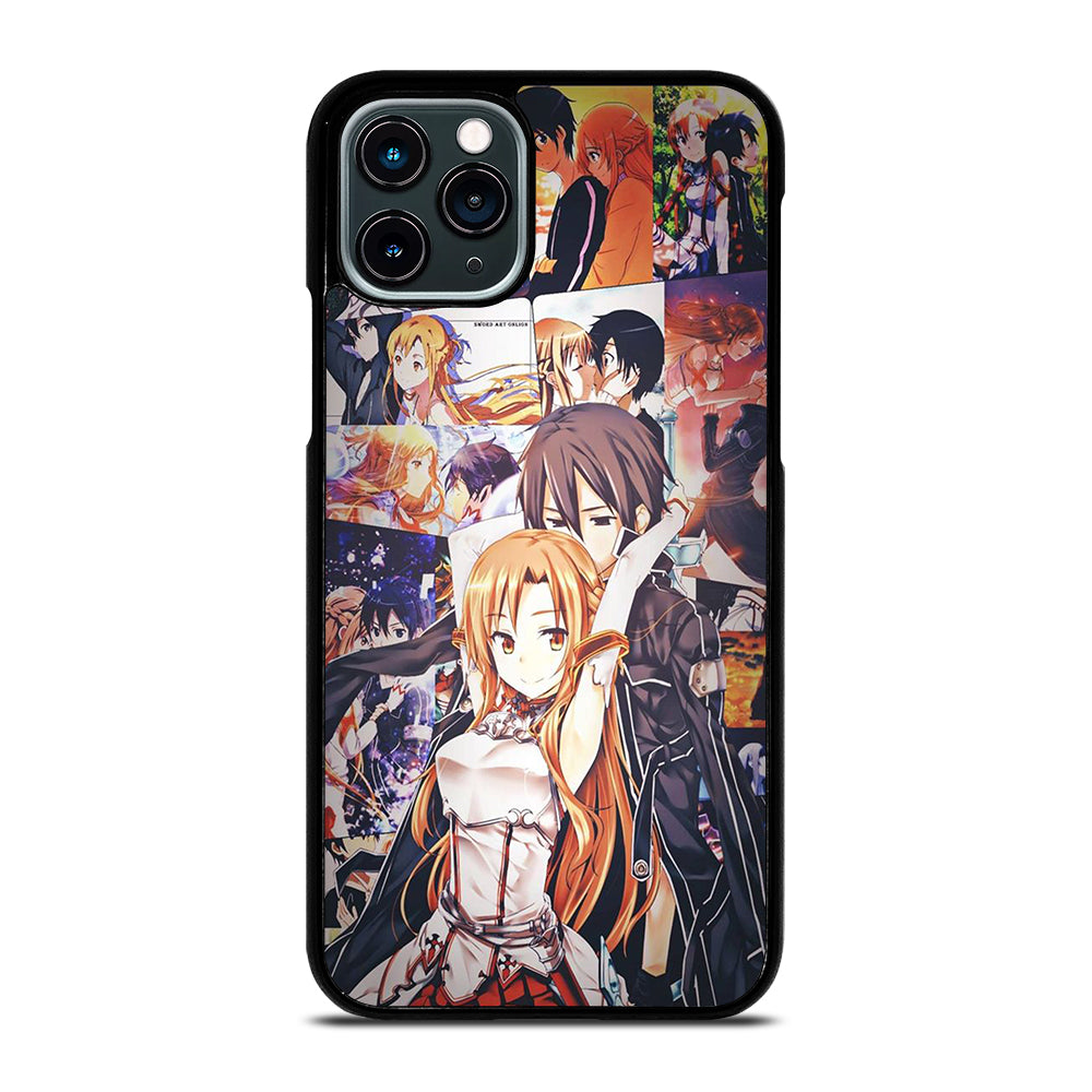 SWORD ART ONLINE KIRITO AND ASUNA COLLAGE iPhone 11 Pro Case Cover