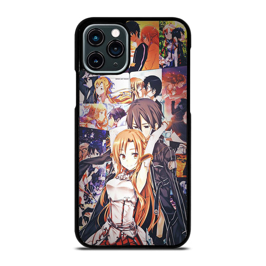 SWORD ART ONLINE KIRITO AND ASUNA COLLAGE iPhone 11 Pro Case Cover