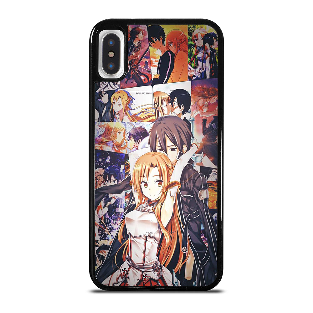 SWORD ART ONLINE KIRITO AND ASUNA COLLAGE iPhone X / XS Case Cover