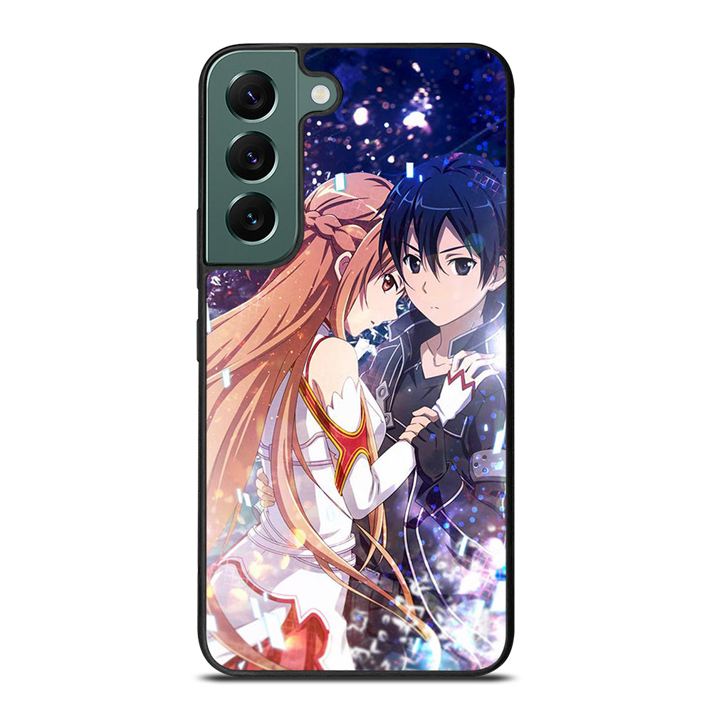SWORD ART ONLINE KIRITO AND ASUNA LOVE ANIME Samsung Galaxy S22 Case Cover