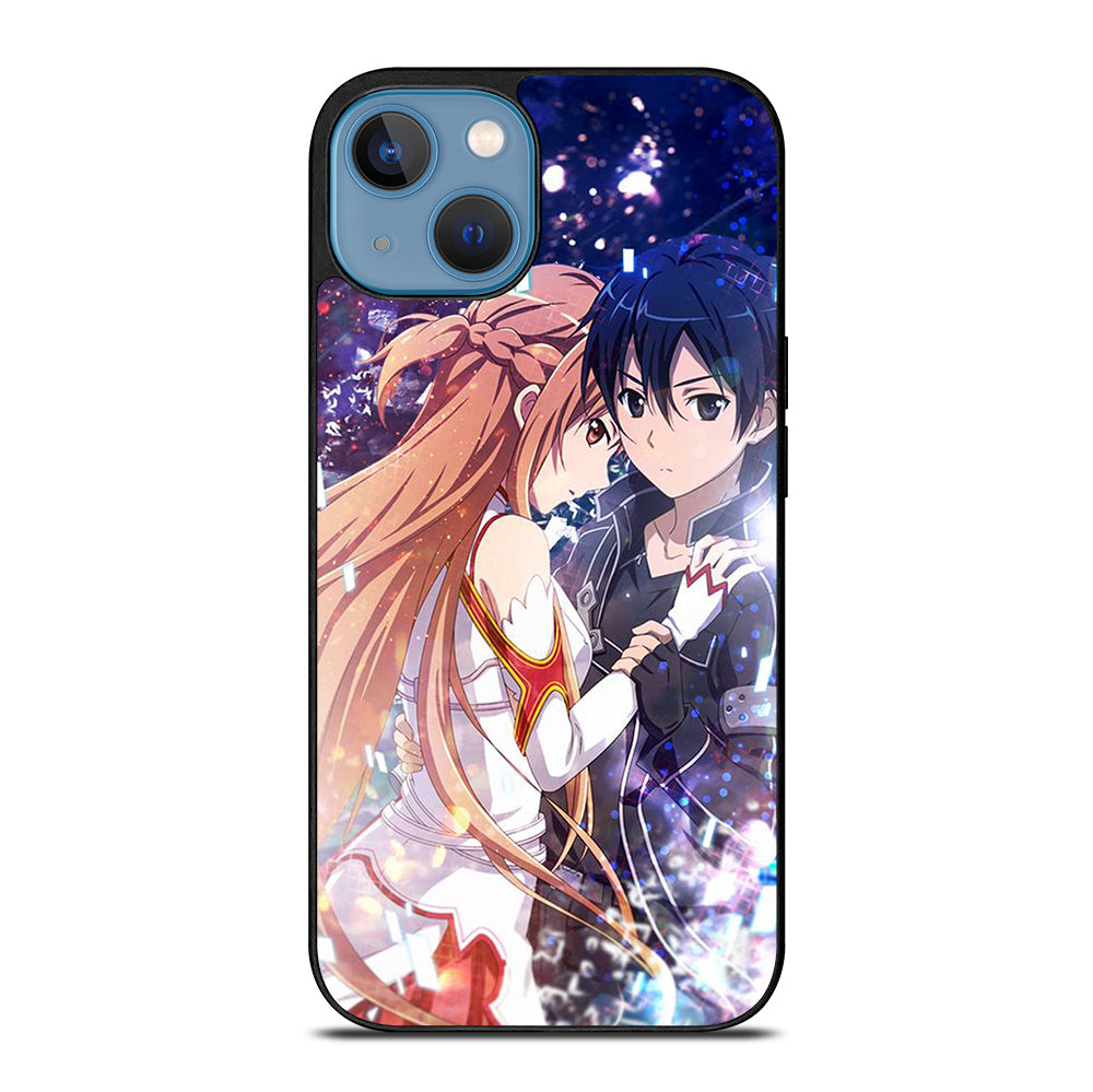 SWORD ART ONLINE KIRITO AND ASUNA LOVE ANIME iPhone 13 Case Cover