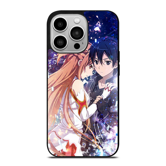 SWORD ART ONLINE KIRITO AND ASUNA LOVE ANIME iPhone 14 Pro Case Cover