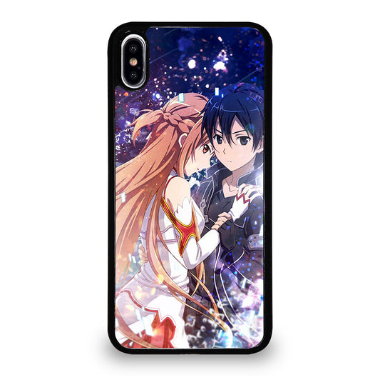 SWORD ART ONLINE KIRITO AND ASUNA LOVE ANIME iPhone XS Max Case Cover