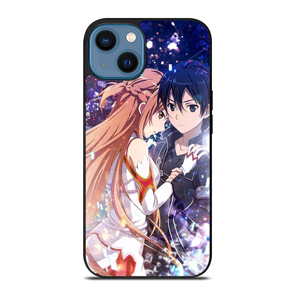 SWORD ART ONLINE KIRITO AND ASUNA LOVE ANIME iPhone 14 Case Cover