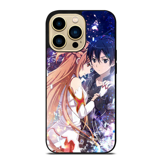 SWORD ART ONLINE KIRITO AND ASUNA LOVE ANIME iPhone 14 Pro Max Case Cover