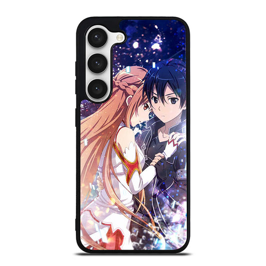 SWORD ART ONLINE KIRITO AND ASUNA LOVE ANIME Samsung Galaxy S23 Case Cover