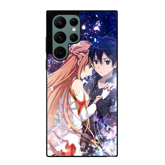 SWORD ART ONLINE KIRITO AND ASUNA LOVE ANIME Samsung Galaxy S22 Ultra Case Cover