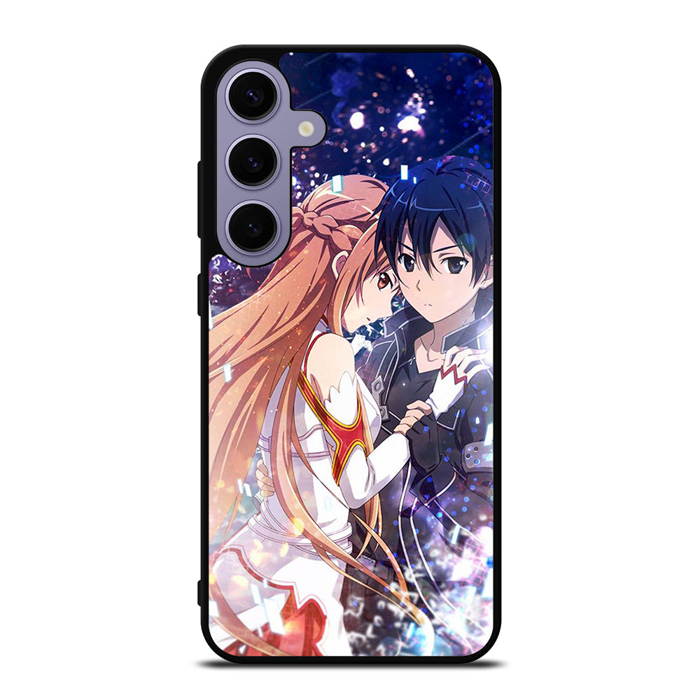 SWORD ART ONLINE KIRITO AND ASUNA LOVE ANIME Samsung Galaxy S24 Plus Case Cover
