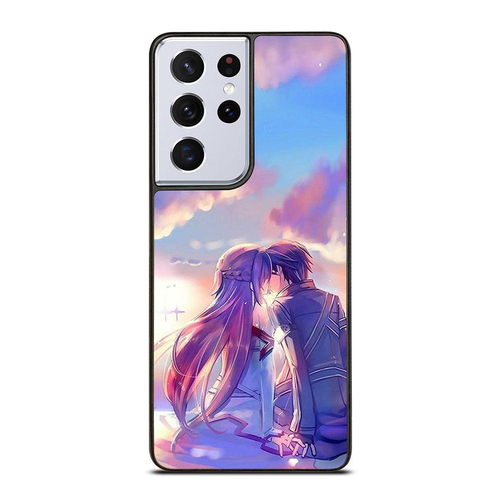 SWORD ART ONLINE KIRITO AND ASUNA LOVE ART Samsung Galaxy S21 Ultra Case Cover