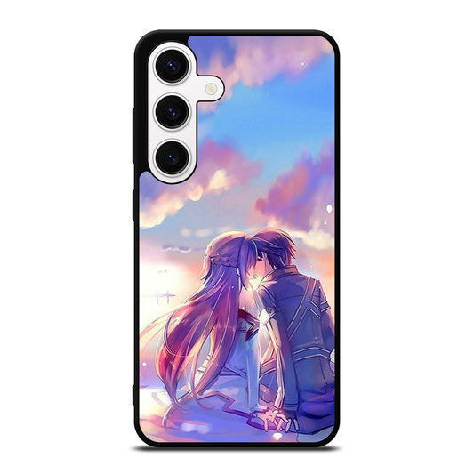 SWORD ART ONLINE KIRITO AND ASUNA LOVE ART Samsung Galaxy S24 Case Cover