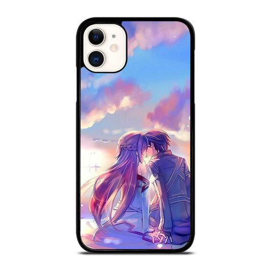 SWORD ART ONLINE KIRITO AND ASUNA LOVE ART iPhone 11 Case Cover