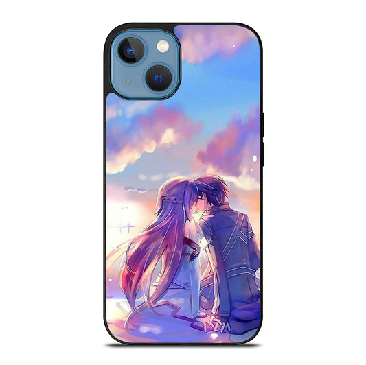 SWORD ART ONLINE KIRITO AND ASUNA LOVE ART iPhone 13 Case Cover