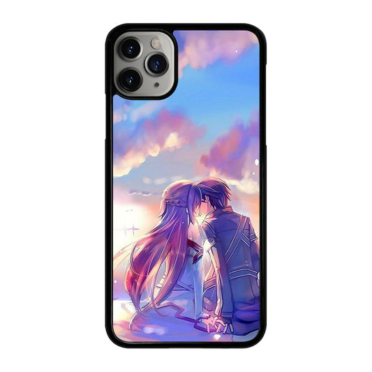 SWORD ART ONLINE KIRITO AND ASUNA LOVE ART iPhone 11 Pro Max Case Cover