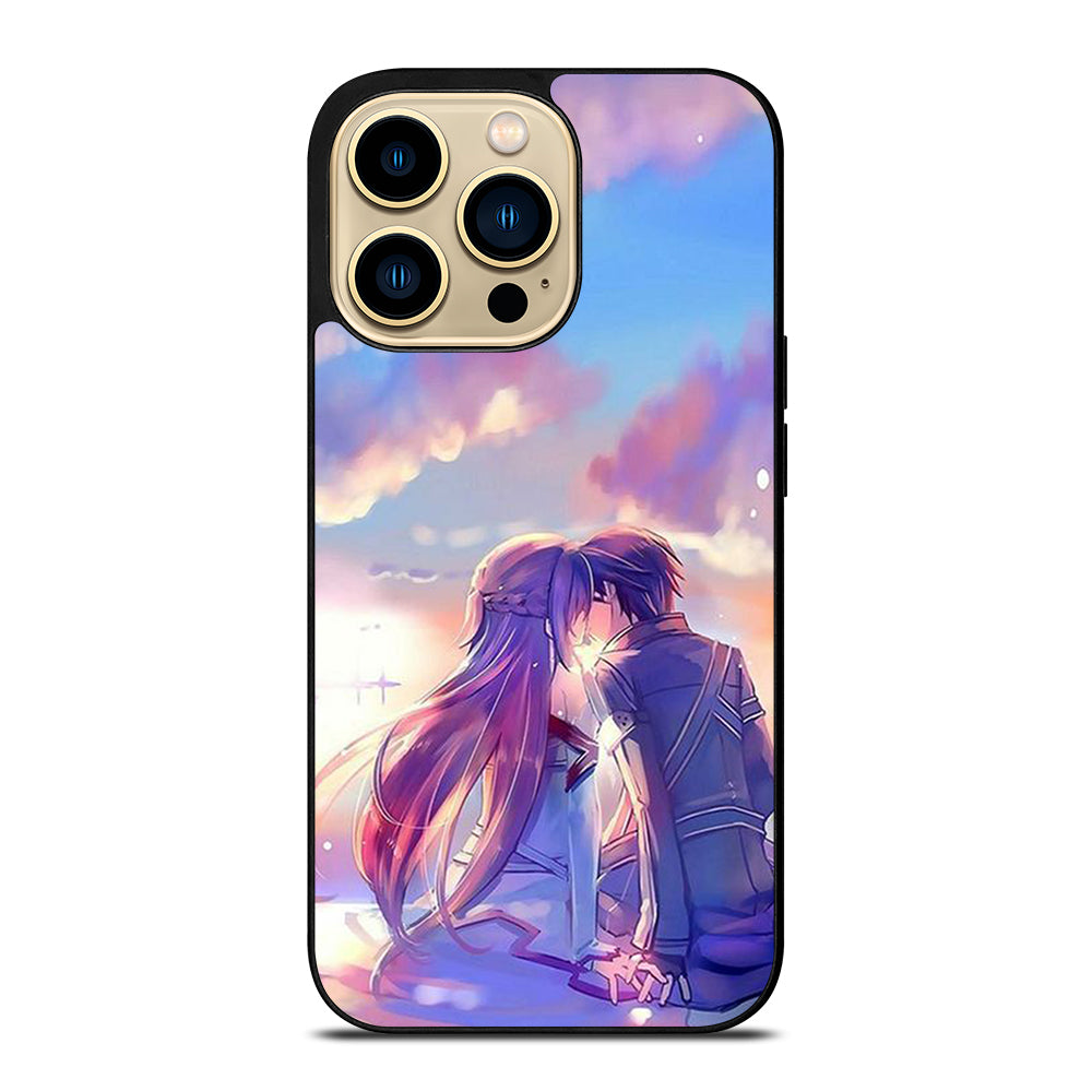 SWORD ART ONLINE KIRITO AND ASUNA LOVE ART iPhone 14 Pro Max Case Cover