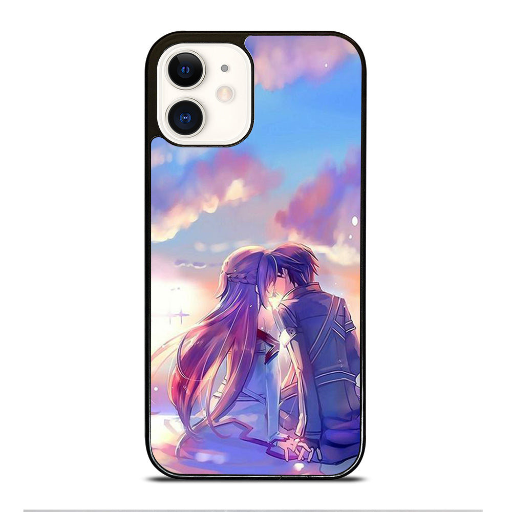 SWORD ART ONLINE KIRITO AND ASUNA LOVE ART iPhone 12 Case Cover