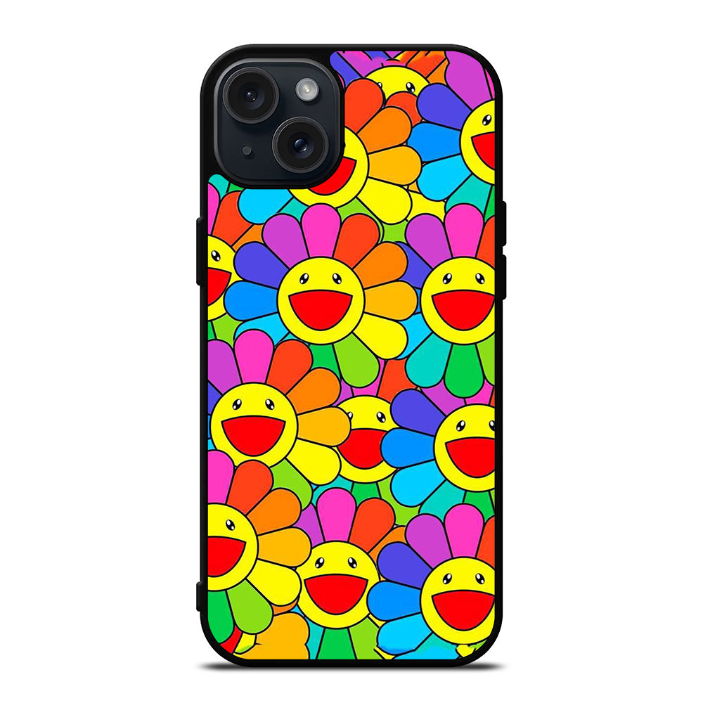 TAKASHI MURAKAMI FLOWERS COLLAGE 1 iPhone 15 Plus Case Cover