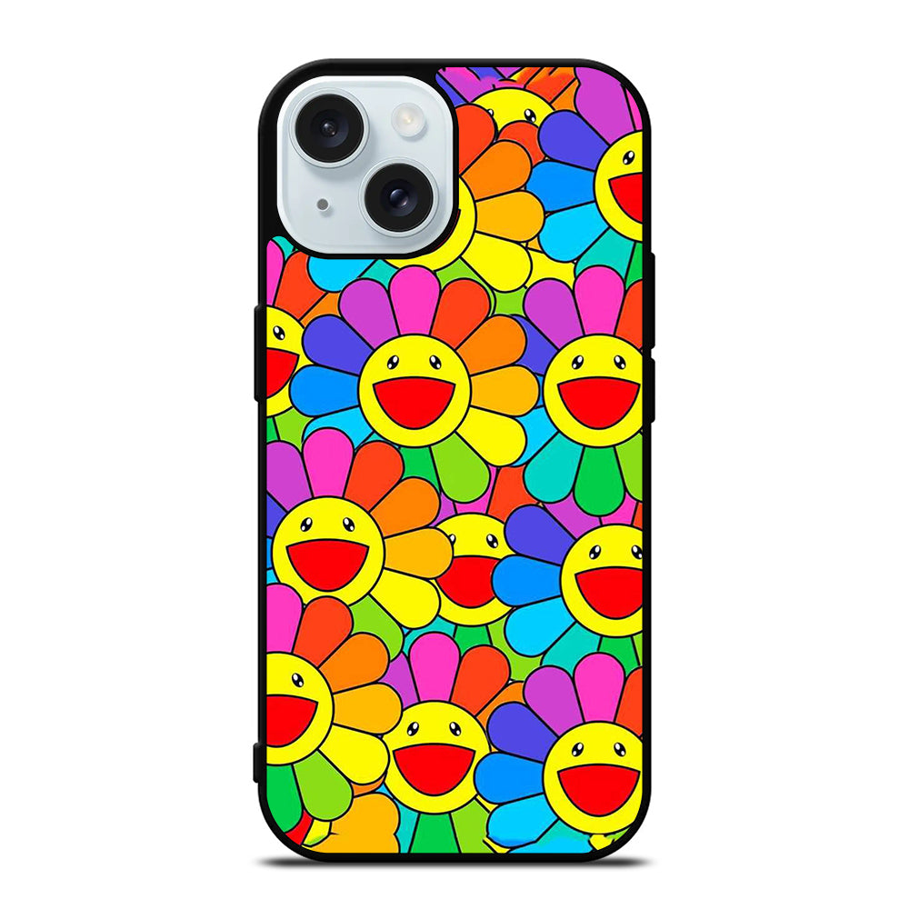 TAKASHI MURAKAMI FLOWERS COLLAGE 1 iPhone 15 Case Cover