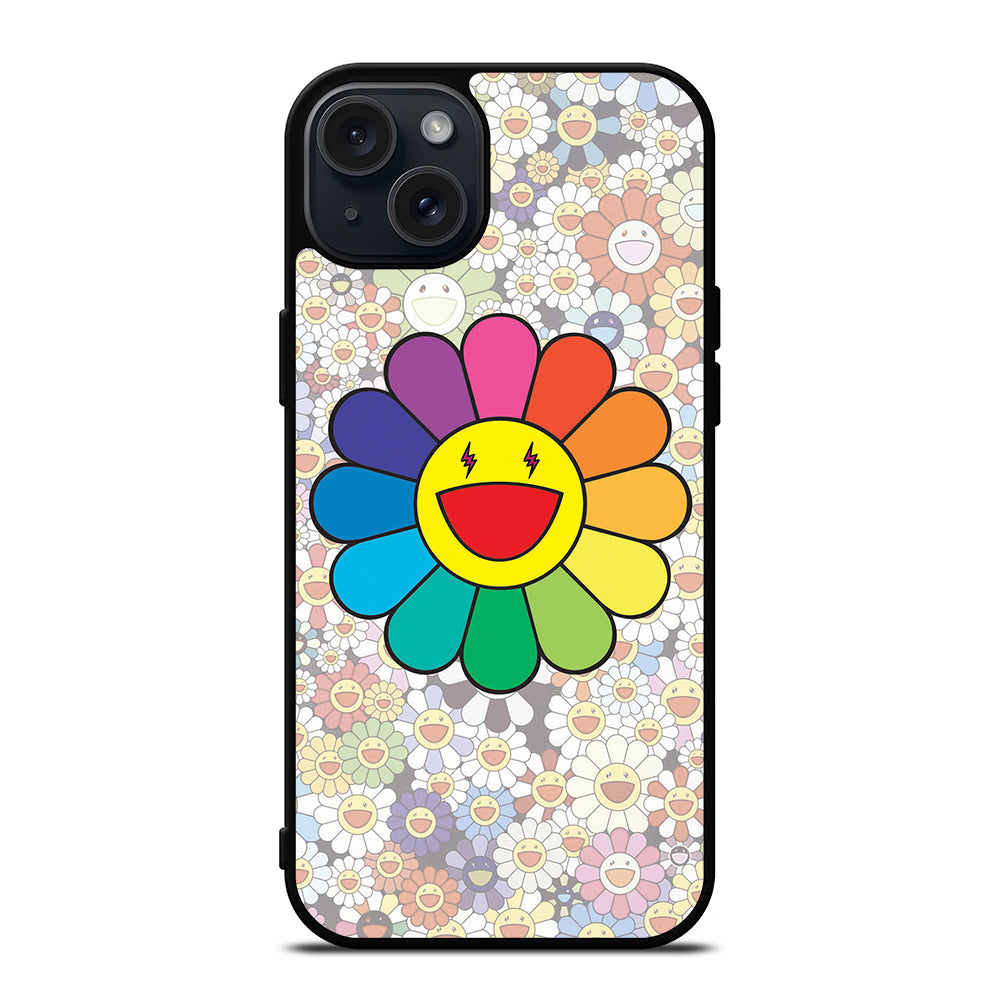 TAKASHI MURAKAMI FLOWERS COLLAGE 2 iPhone 15 Plus Case Cover