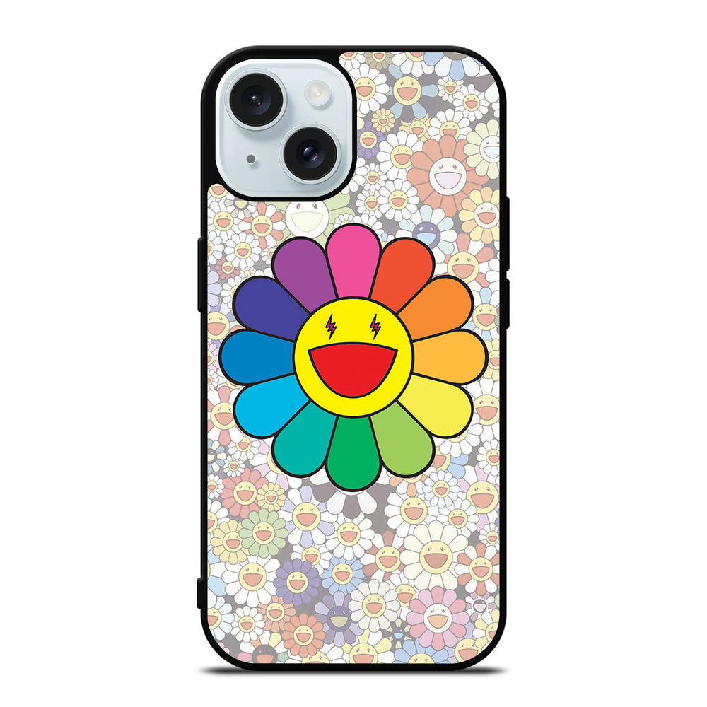 TAKASHI MURAKAMI FLOWERS COLLAGE 2 iPhone 15 Case Cover