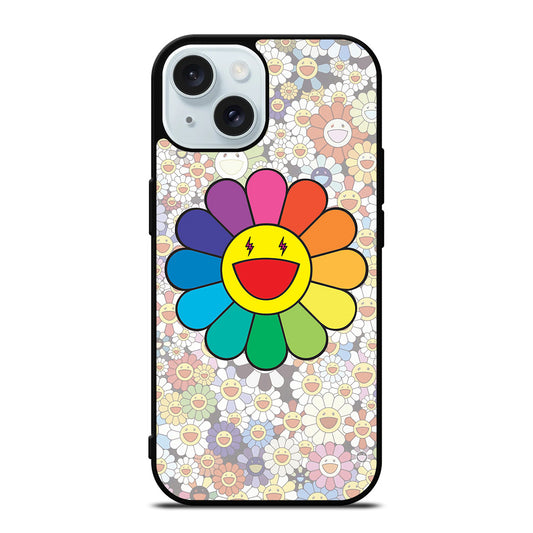 TAKASHI MURAKAMI FLOWERS COLLAGE 2 iPhone 15 Case Cover
