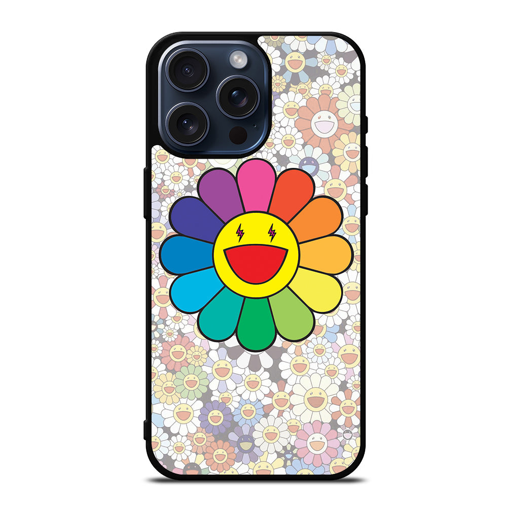 TAKASHI MURAKAMI FLOWERS COLLAGE 2 iPhone 15 Pro Max Case Cover