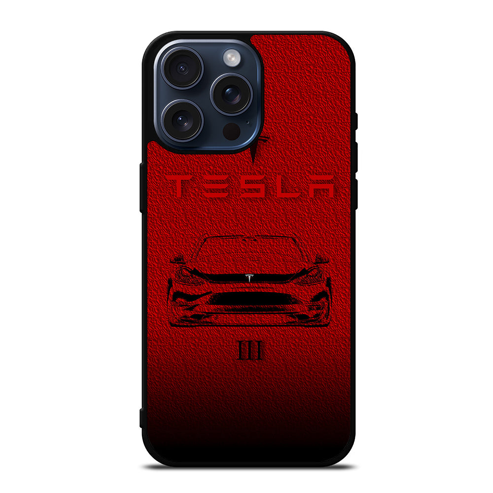 TESLA ICON iPhone 15 Pro Max Case Cover