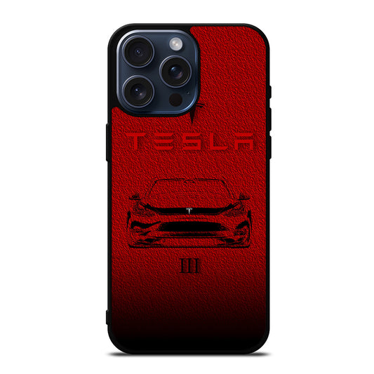 TESLA ICON iPhone 15 Pro Max Case Cover