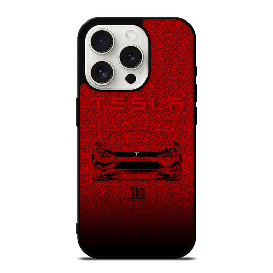 TESLA ICON iPhone 15 Pro Case Cover