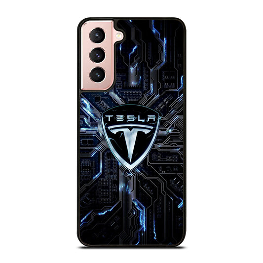 TESLA LOGO 2 Samsung Galaxy S21 Case Cover
