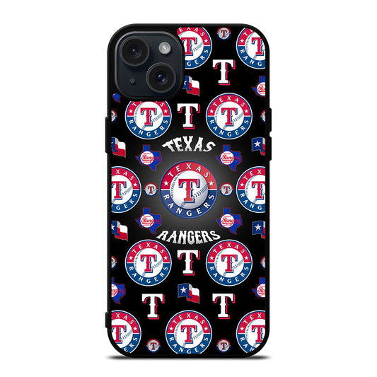 TEXAS RANGERS PATTERN LOGO iPhone 15 Plus Case Cover