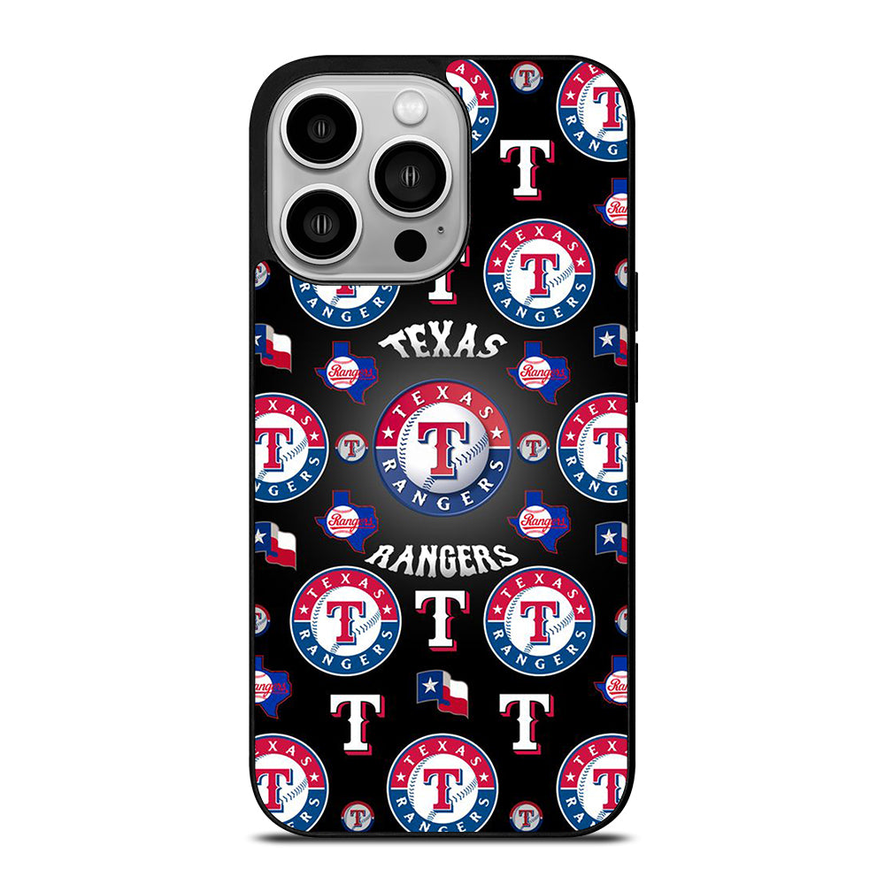 TEXAS RANGERS PATTERN LOGO iPhone 14 Pro Case Cover