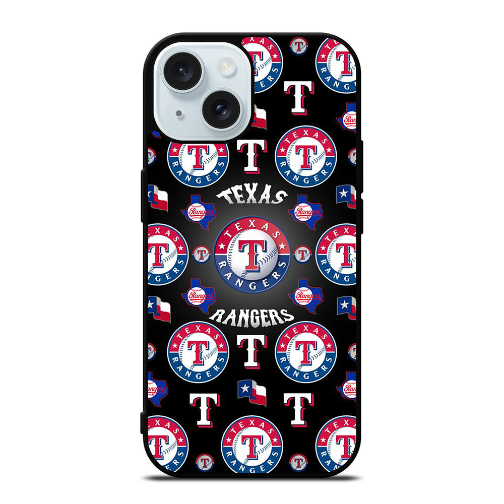 TEXAS RANGERS PATTERN LOGO iPhone 15 Case Cover