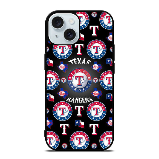 TEXAS RANGERS PATTERN LOGO iPhone 15 Case Cover