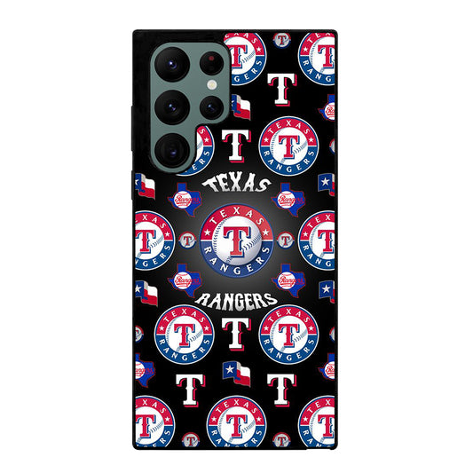 TEXAS RANGERS PATTERN LOGO Samsung Galaxy S22 Ultra Case Cover