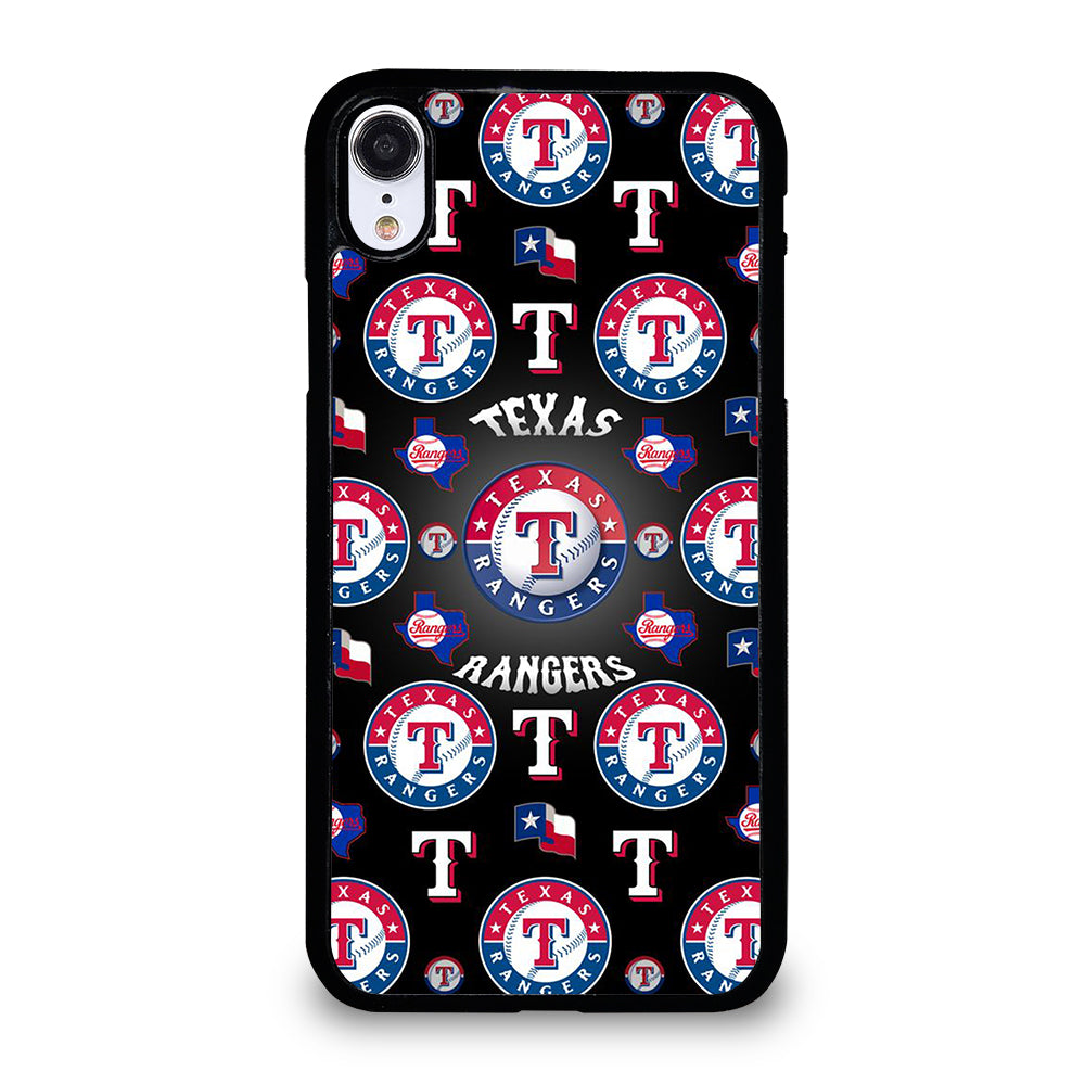TEXAS RANGERS PATTERN LOGO iPhone XR Case Cover