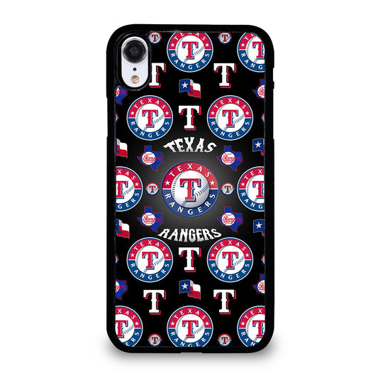 TEXAS RANGERS PATTERN LOGO iPhone XR Case Cover
