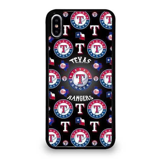 TEXAS RANGERS PATTERN LOGO iPhone XS Max Case Cover