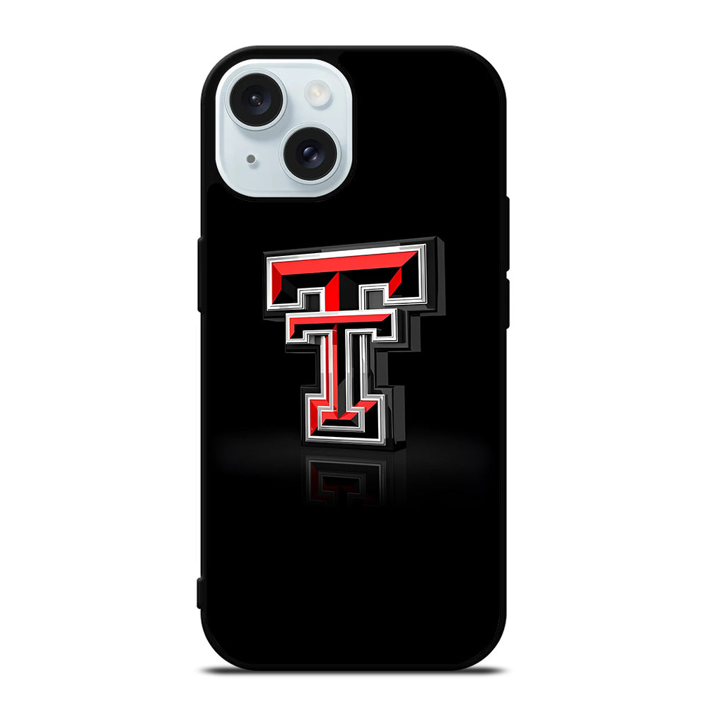 TEXAS TECH FOOTBALL EMBLEM iPhone 15 Case Cover