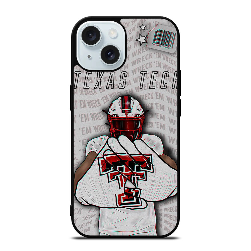 TEXAS TECH FOOTBALL NFL iPhone 15 Case Cover