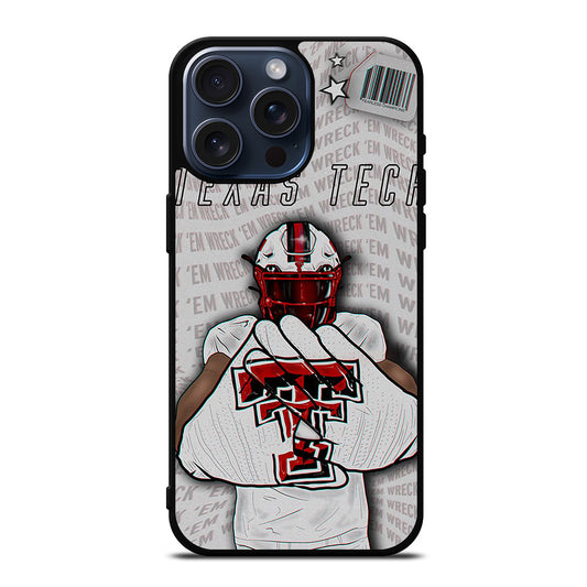 TEXAS TECH FOOTBALL NFL iPhone 15 Pro Max Case Cover