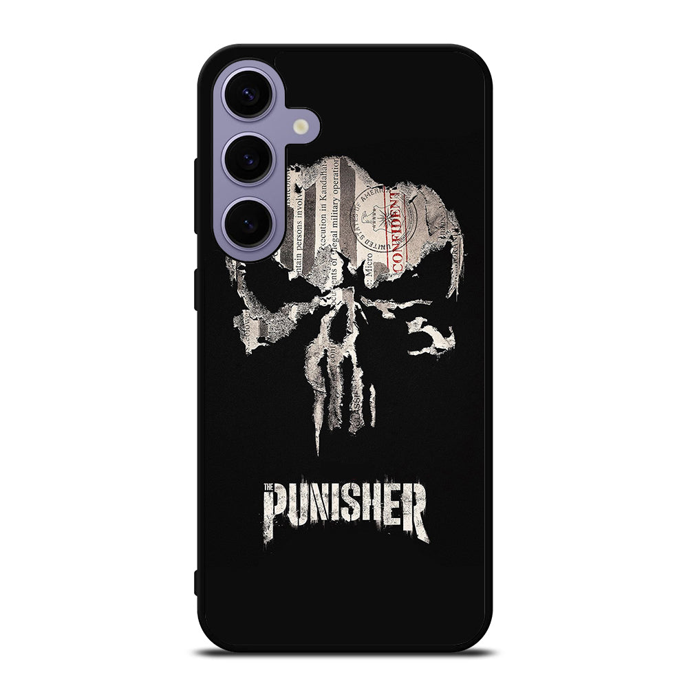 THE PUNISHER MARVEL BLACK LOGO Samsung Galaxy S24 Plus Case Cover