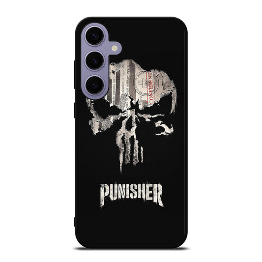 THE PUNISHER MARVEL BLACK LOGO Samsung Galaxy S24 Plus Case Cover