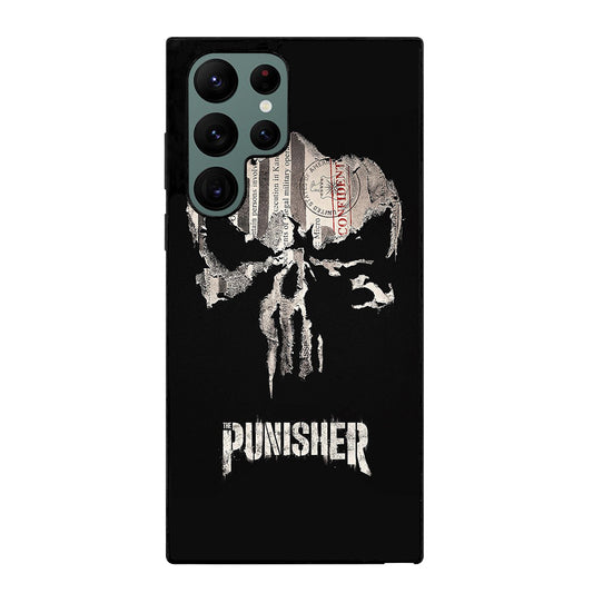 THE PUNISHER MARVEL BLACK LOGO Samsung Galaxy S22 Ultra Case Cover
